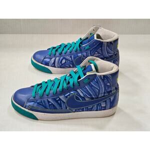 Womens Nike Blazer Hi 317808-400 Royal Blue White 2010 Sneakers Shoes Sz 8